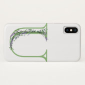Monogram U Lavender Eucalyptus Case-Mate iPhone Case (Achterkant (horizontaal))