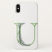 Monogram U Lavender Eucalyptus Case-Mate iPhone Case (Achterkant)