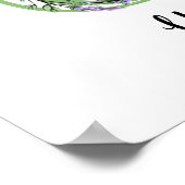 Monogram U Lavender Eucalyptus kweek Poster (Hoek)