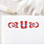 Monogram U Noors etiket (Insitu)