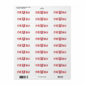 Monogram U Noors Label (Full Sheet)