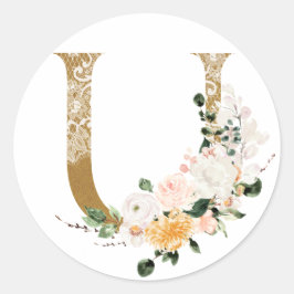 MONOGRAM U RONDE STICKER