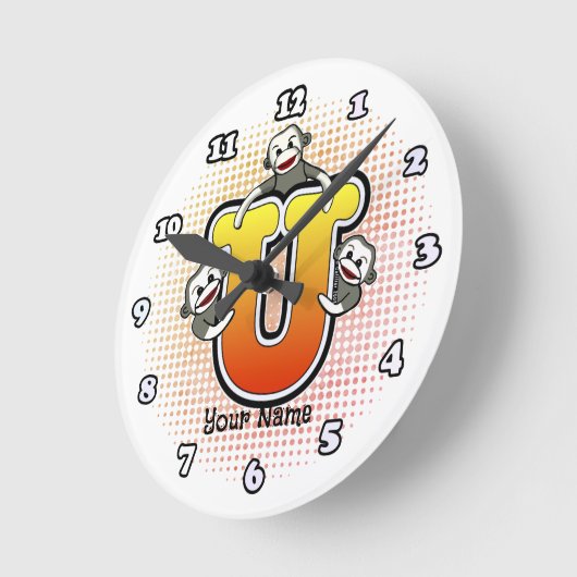 Monogram U Sok Aap klok (Hoek)