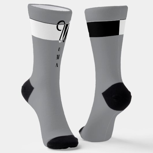"Monogram U" Sokken (Gebogen)