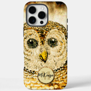 Monogram uil personaliseren iPhone 16 pro max hoesje