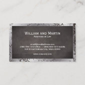 Monogram | Uitvoerend | Grunge noodlijdende bedrij Visitekaartje (Achterkant)