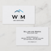 Monogram | uitvoerend | makelaarskantoor visitekaartje (Voorkant / Achterkant)