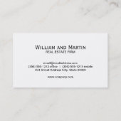 Monogram | uitvoerend | makelaarskantoor visitekaartje (Achterkant)