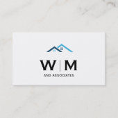 Monogram | uitvoerend | makelaarskantoor visitekaartje (Voorkant)