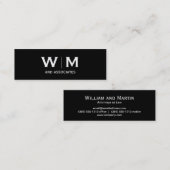 Monogram | Uitvoerend | Mini Visitekaartje (Voorkant / Achterkant)