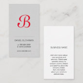 Monogram | Uitvoerend | | Ondernemingen Visitekaartje (Voorkant / Achterkant)