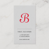 Monogram | Uitvoerend | | Ondernemingen Visitekaartje (Voorkant)