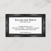 Monogram | Uitvoerend patroon | Antieke lijst Visitekaartje (Achterkant)