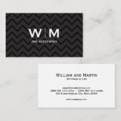 Monogram | Uitvoerend Patroon Visitekaartje (Voorkant / Achterkant)