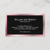 Monogram | Uitvoerend Roos Visitekaartje (Achterkant)