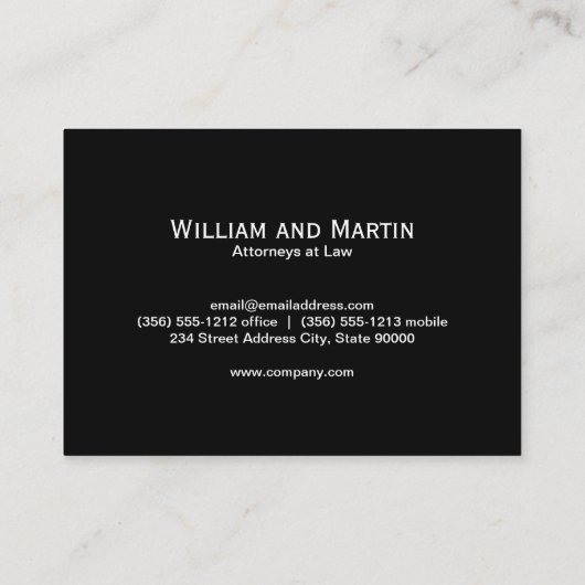 Monogram | Uitvoerend | Visitekaartje (Achterkant)