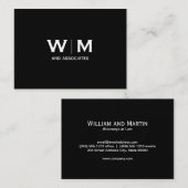 Monogram | Uitvoerend | Visitekaartje (Voorkant / Achterkant)