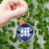 Monogram Uitwerking Leeuwen met Swirls Sleutelhanger (Hand)