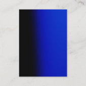 Monogram Uniek Blauw Zwart Visitekaartje (Achterkant)