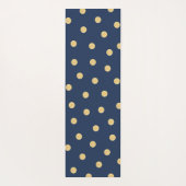 Monogram Unieke marineblauw-goudmakreel Yogamat (Achterkant)
