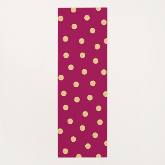 Monogram Unieke roze goudmat Yogamat (Achterkant)