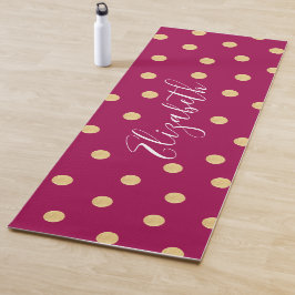 Monogram Unieke roze goudmat Yogamat