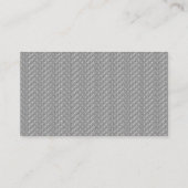 Monogram Uw Beginletters Zwart En Zilver Visitekaartje (Achterkant)