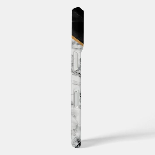 Monogram Uw Brief iPhone Case Marmer (Achterkant / Rechts)