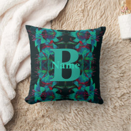 Monogram Uw Initiële Lelie Kunst Persoonlijk Kussen