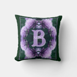 Monogram Uw Initiële Naam Allium Gepersonaliseerd Kussen