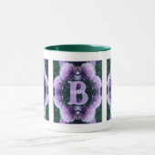 Monogram Uw Initiële Naam Allium Gepersonaliseerd Mok (Midden)