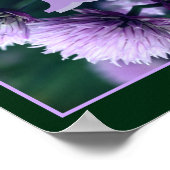 Monogram Uw Initiële Naam Allium Gepersonaliseerd Poster (Hoek)