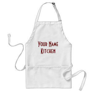 Monogram Uw Naam Keuken Gepersonaliseerd Standaard Schort
