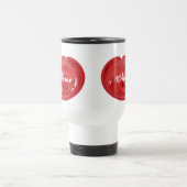Monogram Uw Naam Roos Bloemige Gepersonaliseerd Reisbeker (Center)