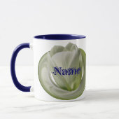 Monogram Uw Naam Tulp Bloemstuk Persoonlijk Mok (Links)