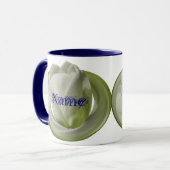 Monogram Uw Naam Tulp Bloemstuk Persoonlijk Mok (Voorkant links)