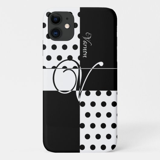 Monogram V Case-Mate iPhone Case (Achterkant)
