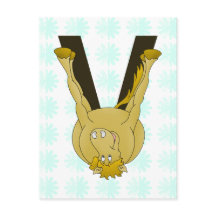 Monogram V Cute Horse Personalized