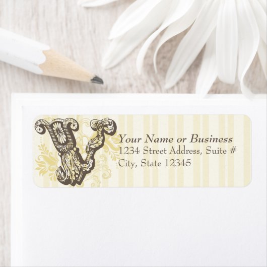 Monogram V Etiket (Insitu)