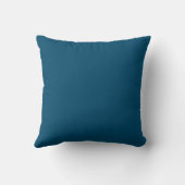Monogram V Oceaan Blauw Trouwen Verjaardag Kussen (Achterkant)