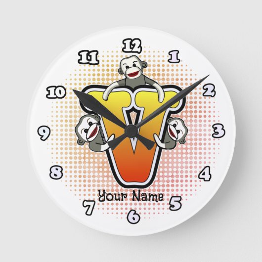 Monogram V sok Aap klok (Voorkant)