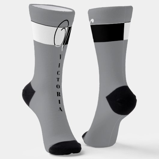 "Monogram V" Sokken (Gebogen)