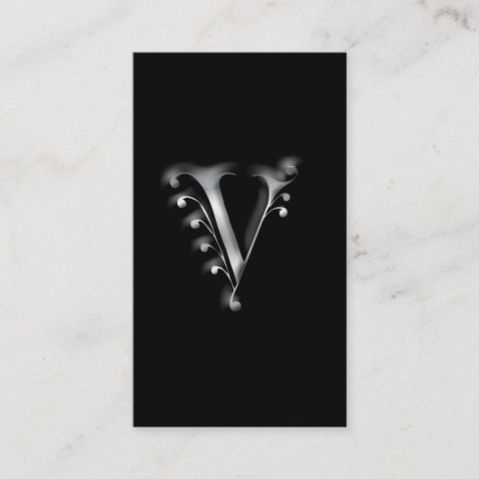 Monogram V visitekaartjes (Voorkant)