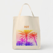 MONOGRAM vakantie zonsondergang Canvas tas RETRO P (Voorkant)