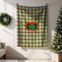 Monogram Vakantiedeken Chic Maatwerk Cadeau Idee