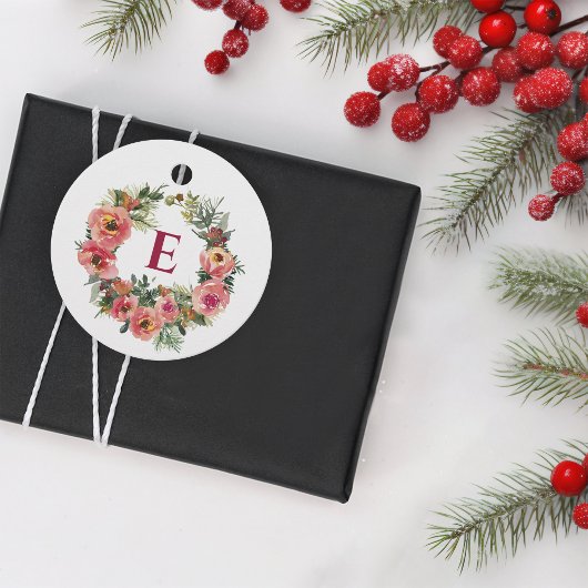 Monogram Vakantieseizoen Roze Joy Krans Botanisch Bedankjes Labels