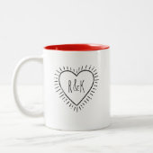 Monogram Valentijnsdag - Koffie Mok (Links)