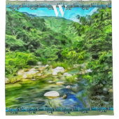 Monogram Vallarta South 0366 Douchegordijn (Voorkant)