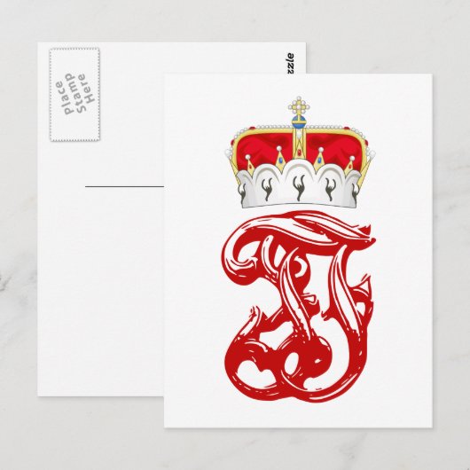 Monogram van aartshertog Franz Ferdinand Briefkaart (Voorkant / Achterkant)