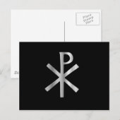 Monogram van Christus - chi rho Briefkaart (Voorkant / Achterkant)